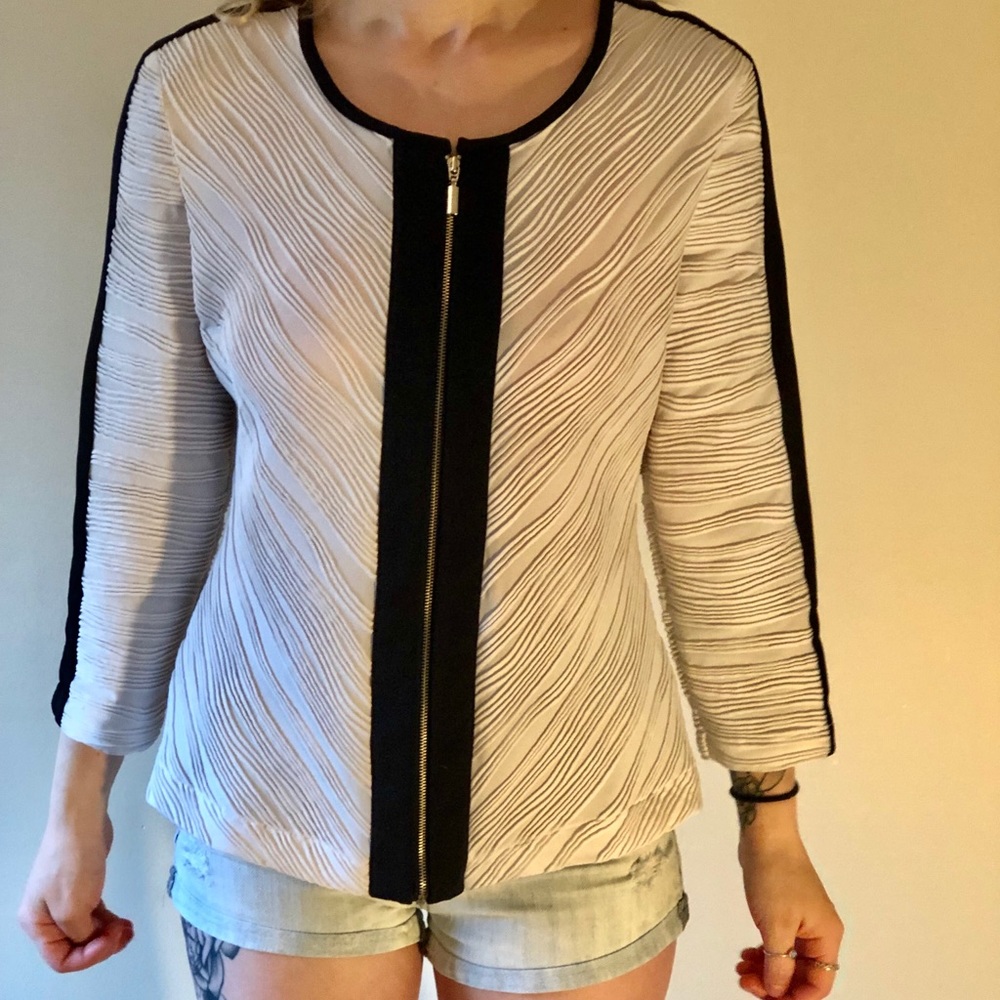 Zip up blouse